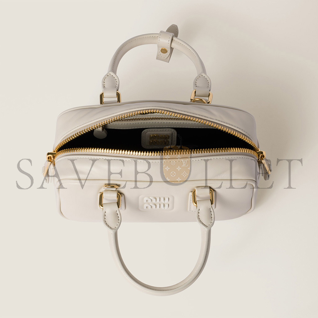 MIU MIU ARCADIE LEATHER BAG 5BB142 (22*10.5*7.5cm) MIU MIU ARCADIE LEATHER BAG 5BB142 (22*10.5*7.5cm)